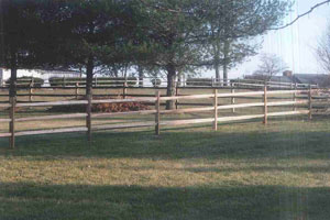 3-Rail Split Rail Wood Fence