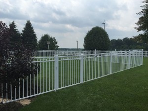 54 Inch Guardian Doria White Aluminum Fence (Pool Code)
