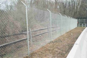 6 Foot Chain Link with 3 Strand Barbed Wire Fence