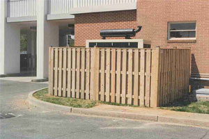 Alternate Board on Board Wood Privacy Fence
