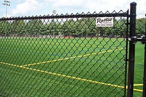 Chain Link Fence on Athletic Field