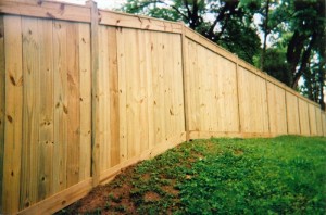 Solid Board Wood Privacy Fence