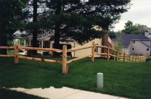 2 Rail Split Rail Wood Fence