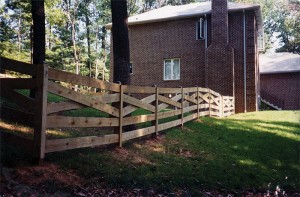 5 Board Estate Wood Fence