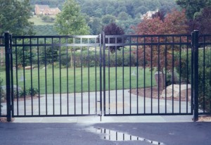 Ornamental Aluminum ELBA Double Gate Fence