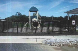 Ornamental Aluminum Fence on Playground