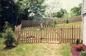 Spaced Picket Colonial Gothic Wood Fence