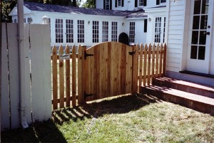 Spaced Picket Gothic Wood Fence