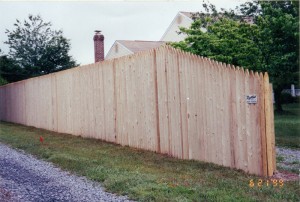 Stockade Wood Privacy Fence